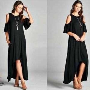 High Low Pocket Dress